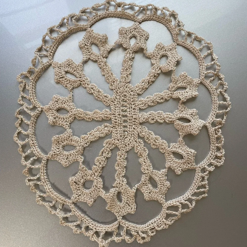 Handmade Crochet Doily pastel